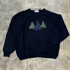 Vintage Christmas Embellished Pullover Sweater